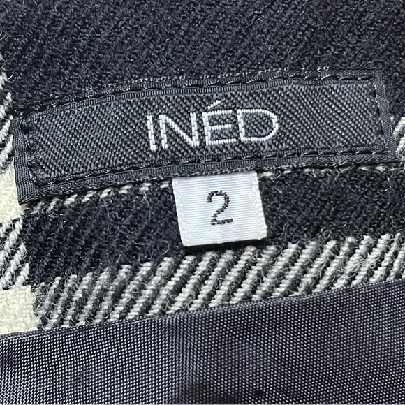 Vintage INED Wool Plaid Skirt Size 2 - Picture 4 of 16